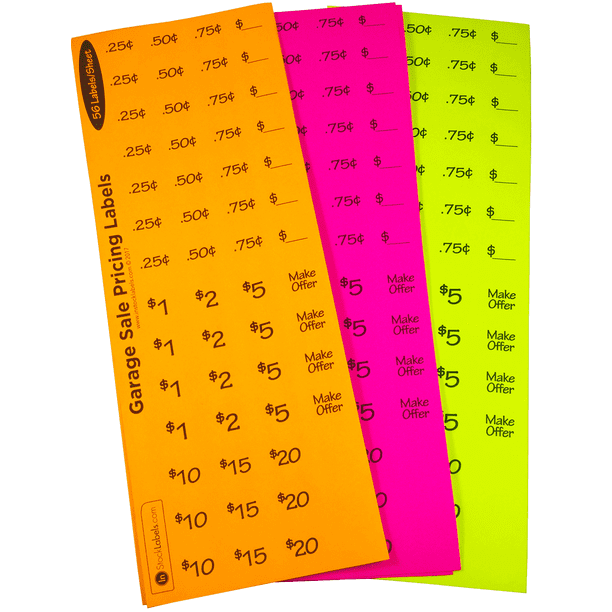 Cabilock 1500pcs Price Mark Label Price Stickers Retail Sale Sign Price Label Tags for Real Estate Garage Sales Fundraising Stores Yellow 